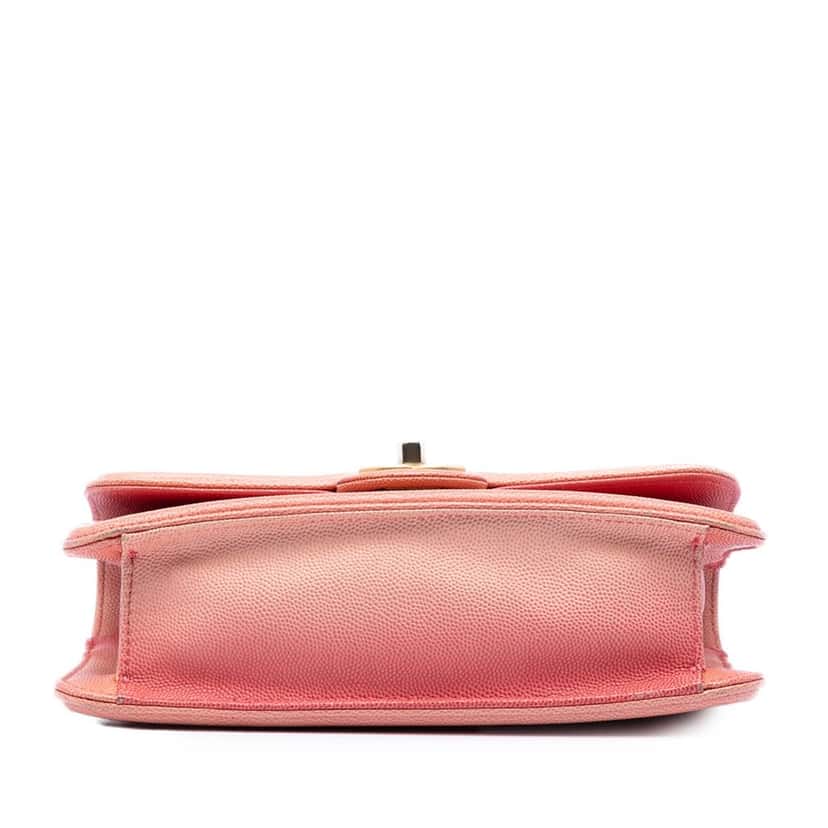Chanel Small Quilted Caviar Sunset On The Sea Flap Pink Leather Very good condition - Inside View