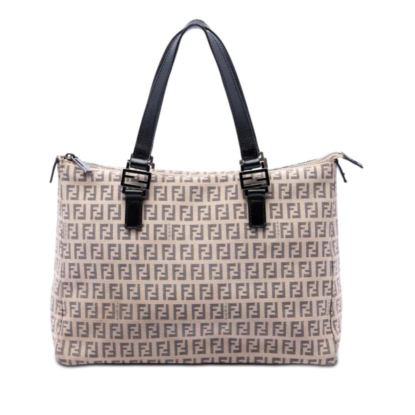 Fendi Zucchino Canvas Tote Beige Very good condition - Front View