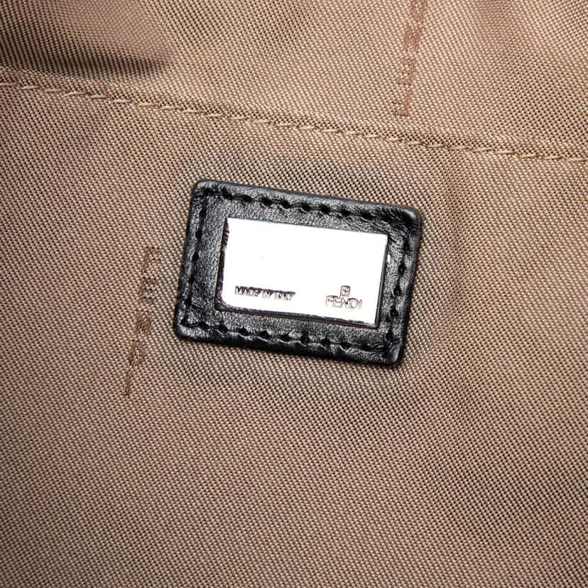Fendi Zucchino Canvas Tote Beige Very good condition - Box View