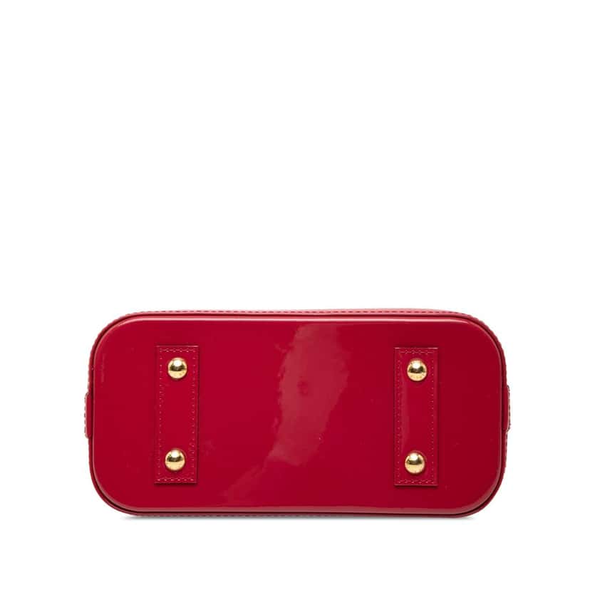 Louis Vuitton Monogram Vernis Alma BB Red Leather Very good condition - Inside View