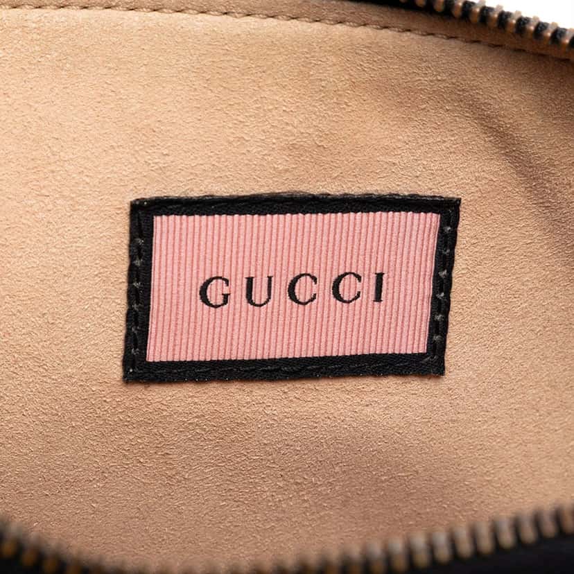 Gucci Calfskin Ghost Zip Clutch Black Leather Very good condition - Box View