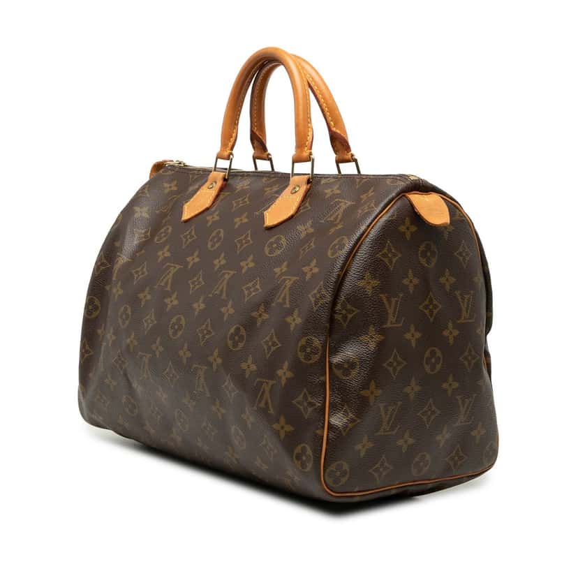 Louis Vuitton Monogram Speedy 35 Brown Very good condition - Back View