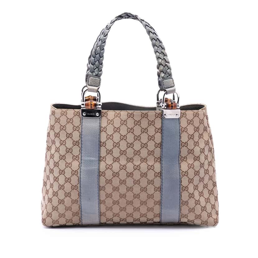 Gucci GG Canvas Sukey Shoulder Bag Beige Very good condition - Front View