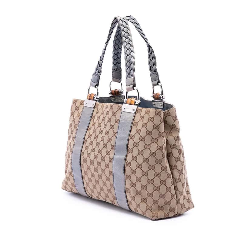 Gucci GG Canvas Sukey Shoulder Bag Beige Very good condition - Back View