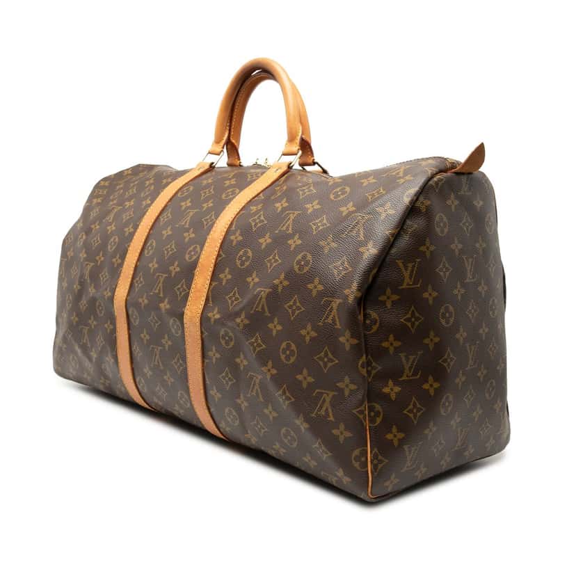 Louis Vuitton Monogram Keepall 55 Brown Very good condition - Back View