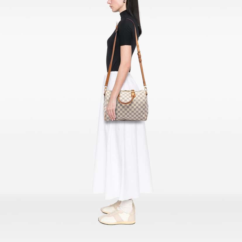 Louis Vuitton Damier Azur Speedy Bandouliere 30 White Very good condition - Box View