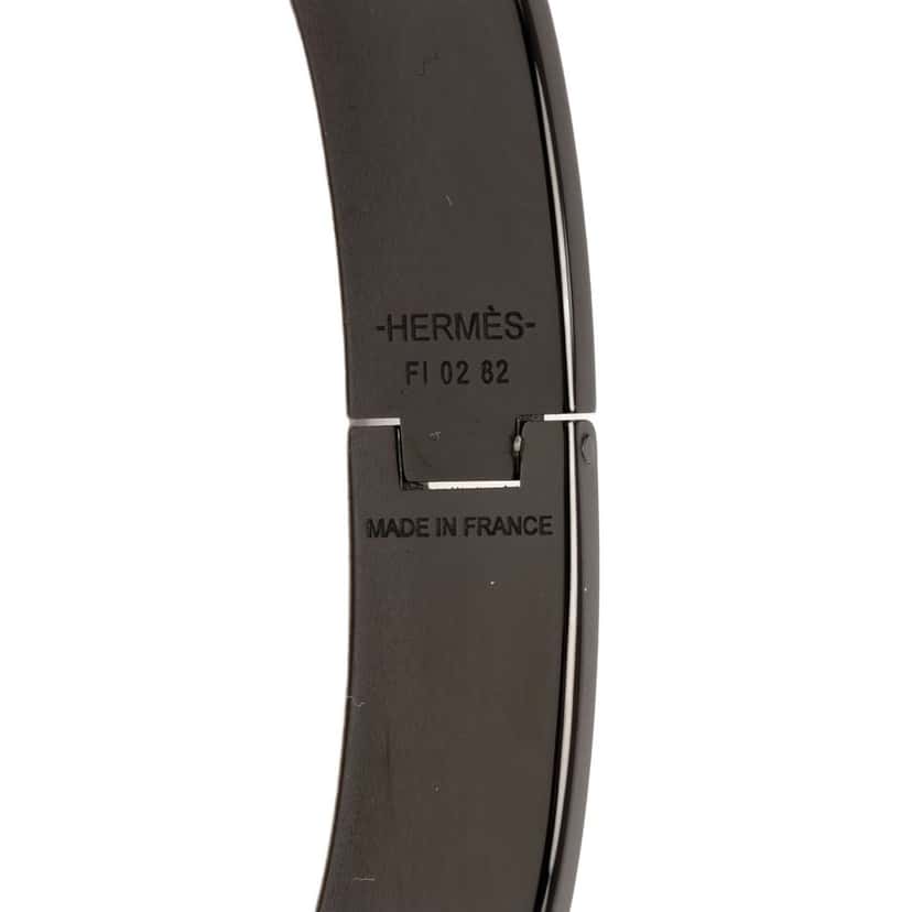 Hermès Narrow Enamel So Black Clic HH Bracelet Black Very good condition - Model View