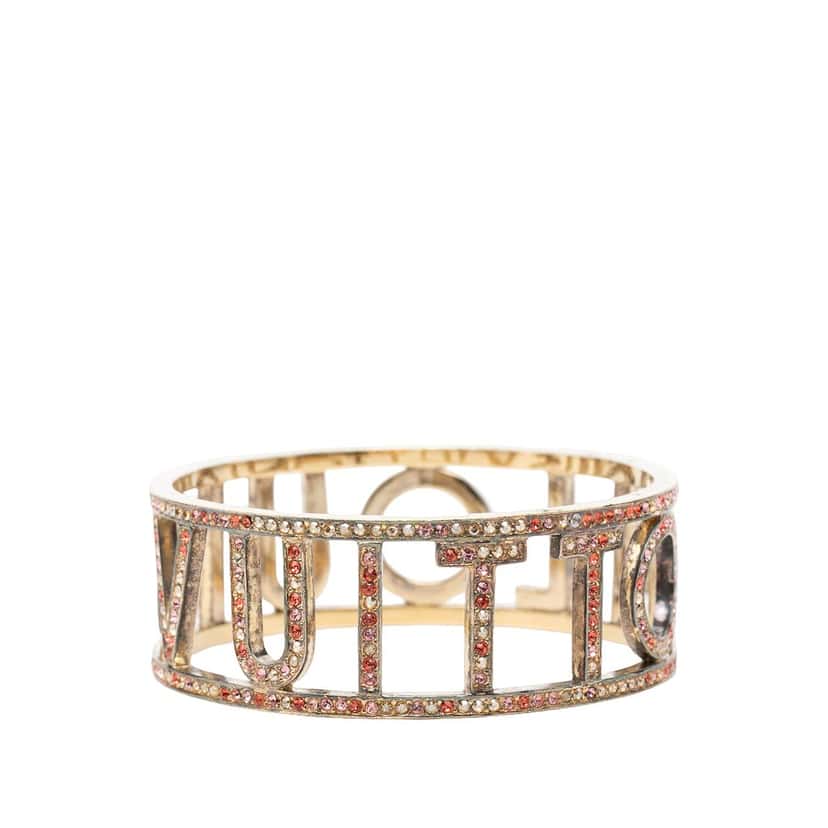 Louis Vuitton Gold Plated 1001 Nuits Swarovski Crystal Bangle Gold Metal Very good condition - Inside View