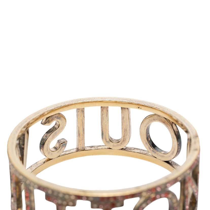 Louis Vuitton Gold Plated 1001 Nuits Swarovski Crystal Bangle Gold Metal Very good condition - Model View