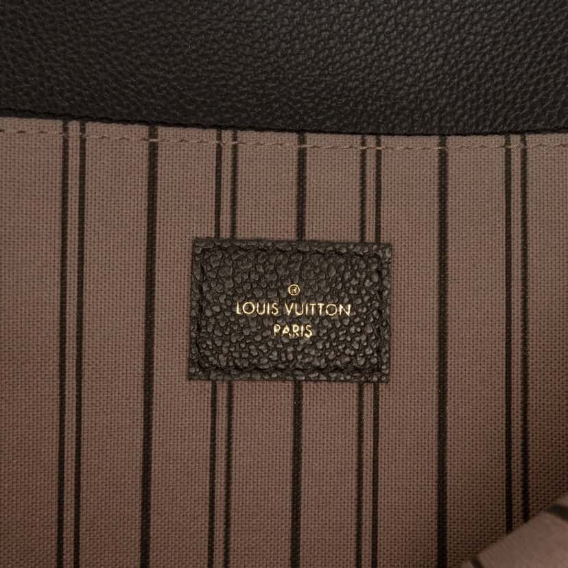 Louis Vuitton Monogram Empreinte Pochette Metis Black Leather Very good condition - Box View