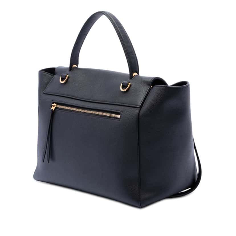 Celine Mini Grained Calfskin Belt Bag Black Leather Very good condition - Back View