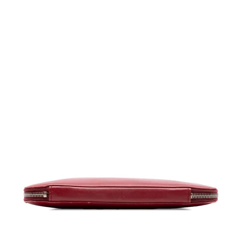 Prada Saffiano Zip Around iPad Case Red Leather Very good condition - Inside View