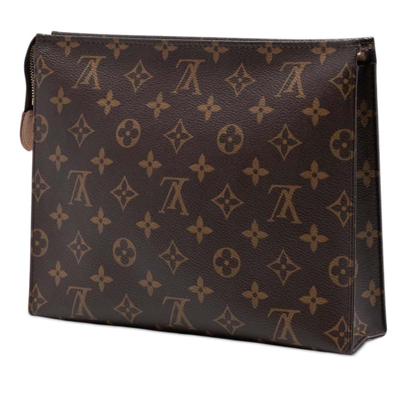 Louis Vuitton Monogram Toiletry Pouch 26 Brown Good condition - Back View
