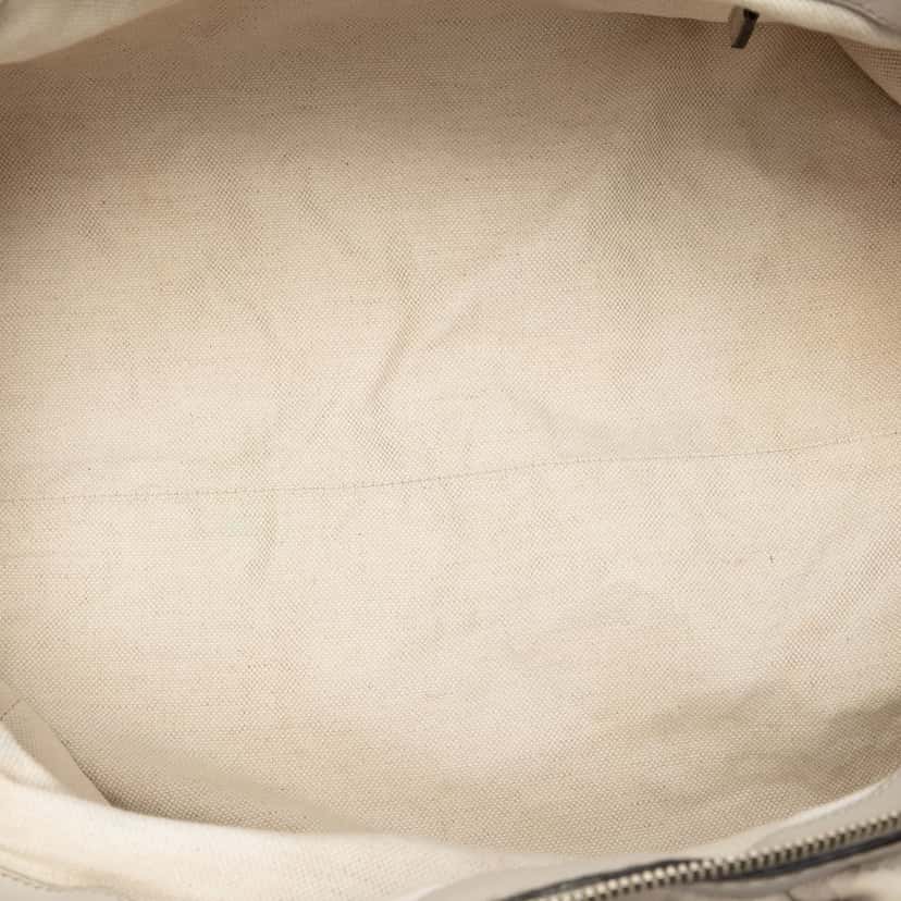 Gucci Guccissima Sukey Satchel White Leather Very good condition - Model View