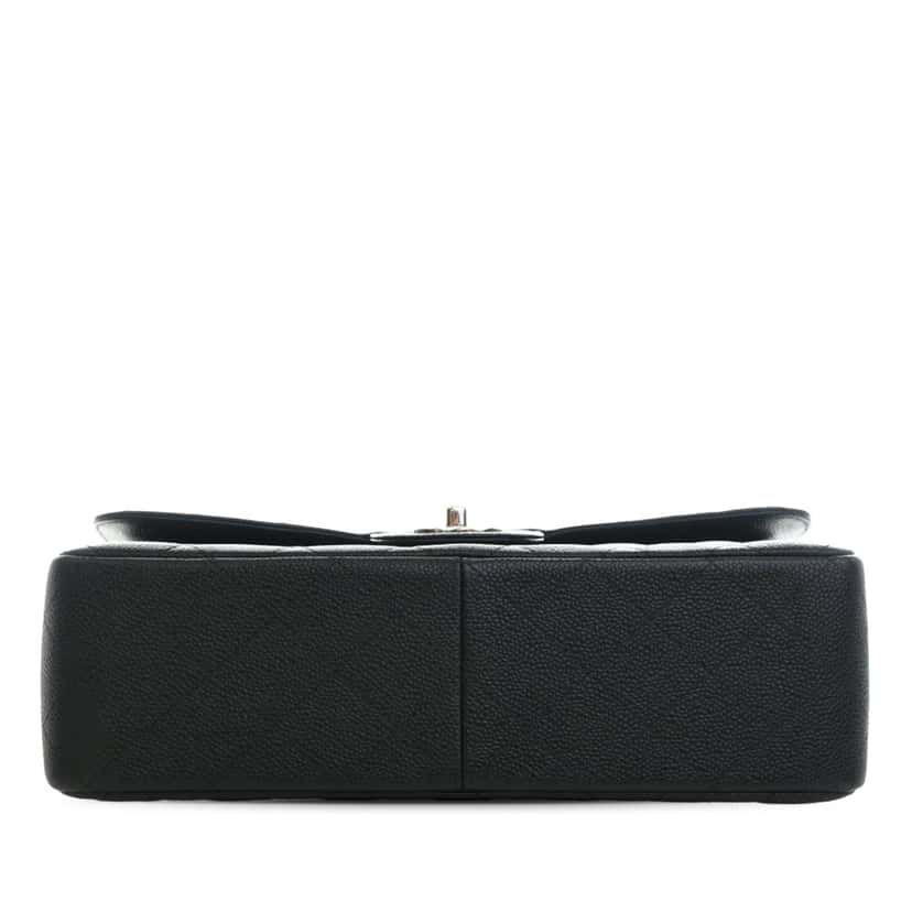 Chanel Jumbo Classic Caviar Double Flap Black Leather Very good condition - Inside View
