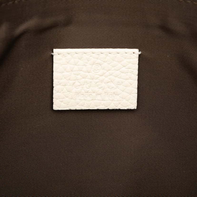 Gucci Calfskin Blind For Love Clutch White Leather Very good condition - Box View