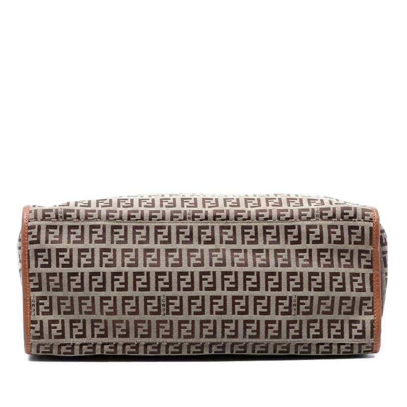 Fendi Zucchino Canvas Tote Brown Very good condition - Inside View