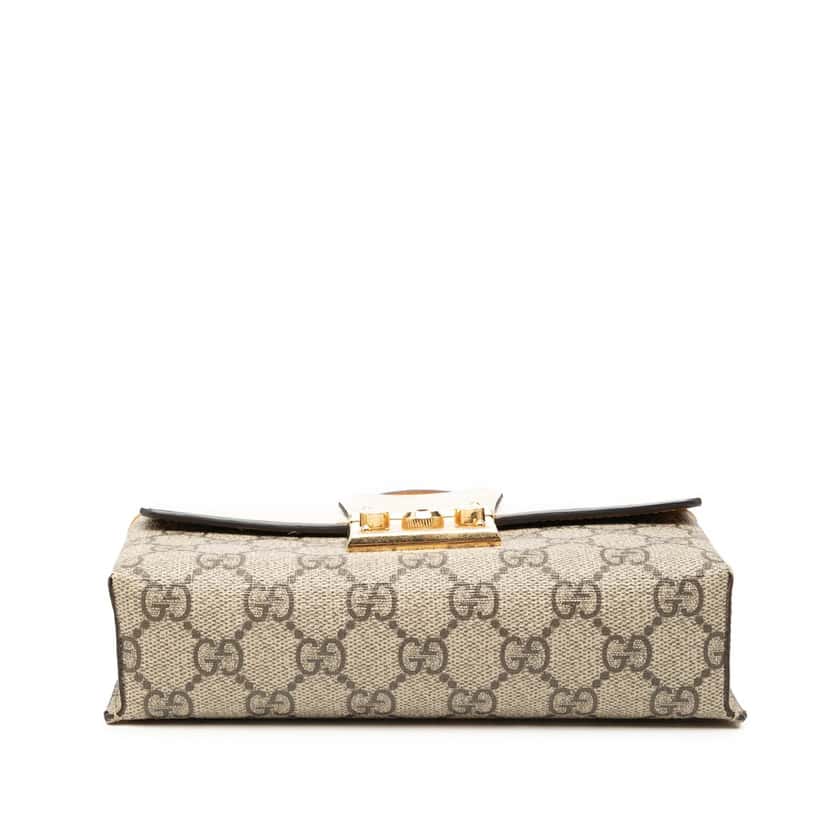 Gucci Mini GG Supreme Padlock Satchel Beige Very good condition - Inside View