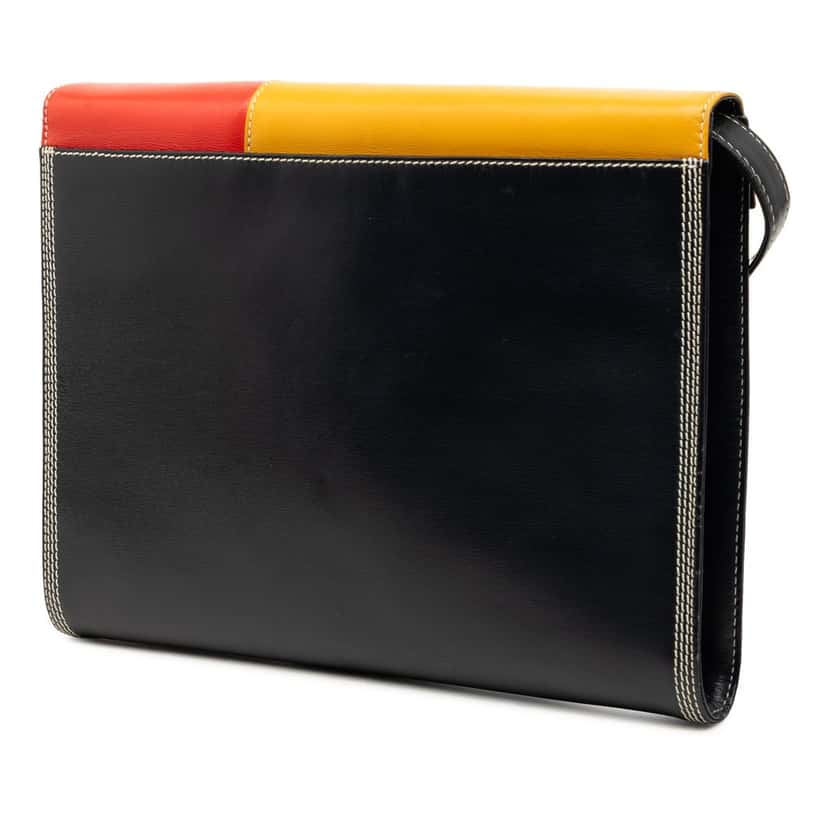 LOEWE Tricolor Leather Geometric Crossbody Black Leather Very good condition - Back View