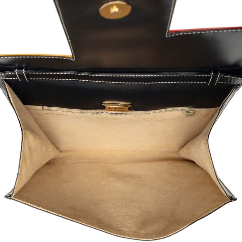 LOEWE Tricolor Leather Geometric Crossbody Black Leather Very good condition - Model View