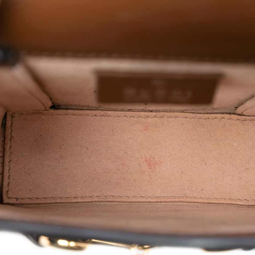 Gucci Mini GG Supreme Horsebit 1955 Crossbody Beige Very good condition - Model View