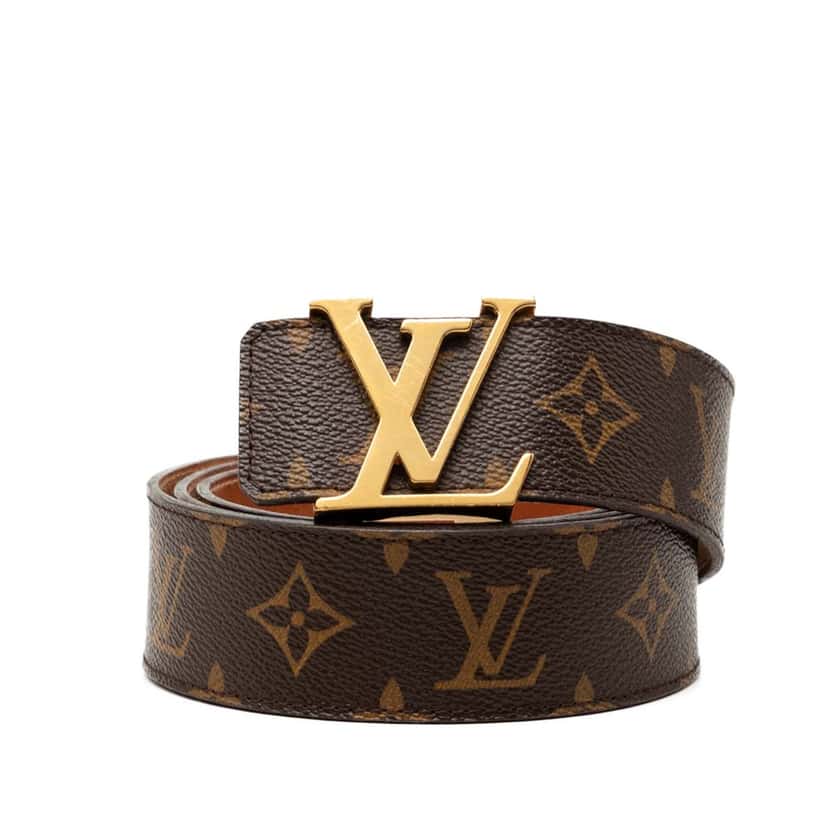 Louis Vuitton Monogram Initiales Reversible Belt Brown Very good condition - Front View