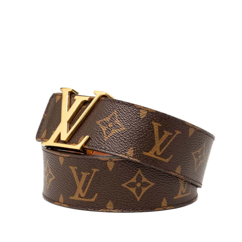 Louis Vuitton Monogram Initiales Reversible Belt Brown Very good condition - Back View