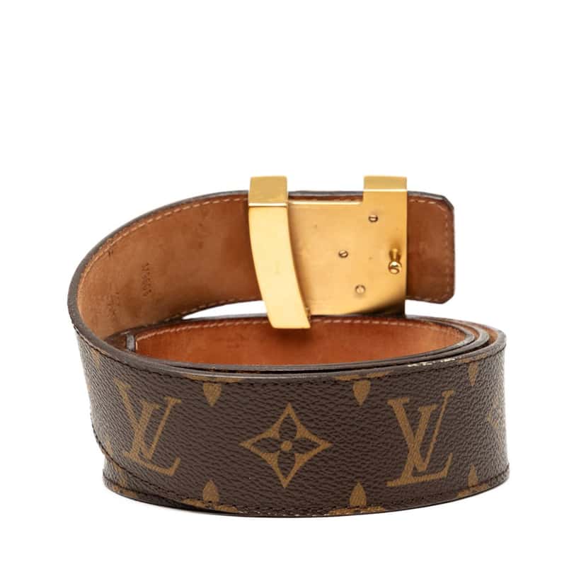 Louis Vuitton Monogram Initiales Reversible Belt Brown Very good condition - Inside View