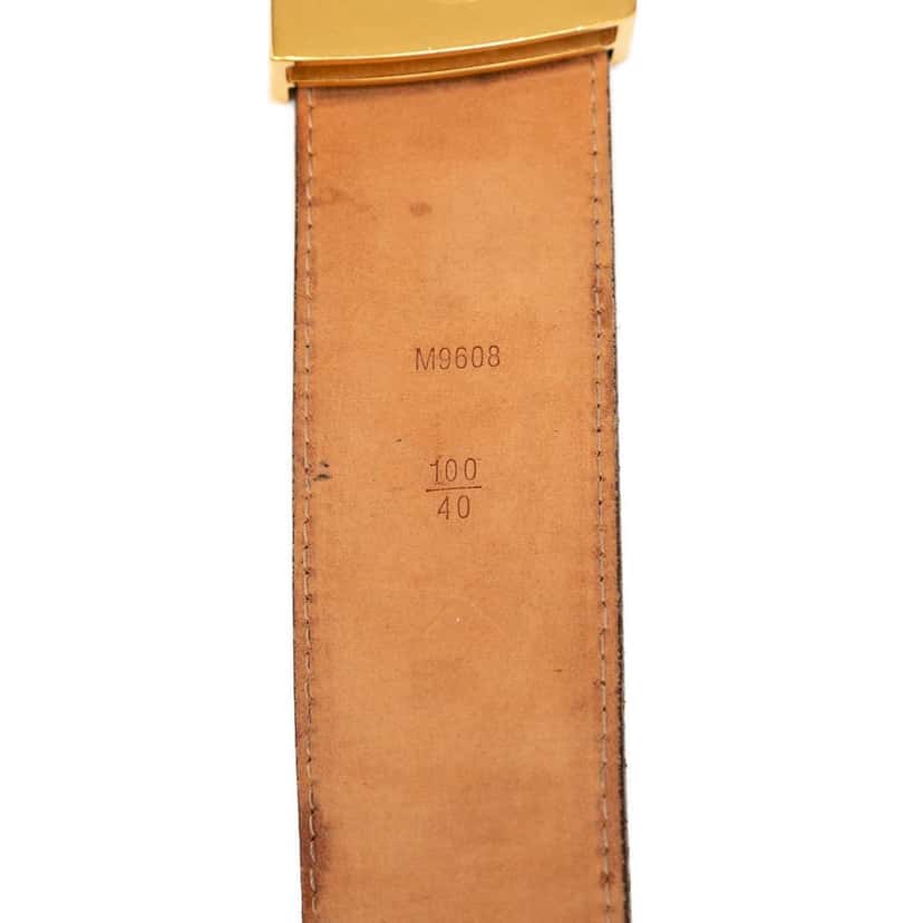 Louis Vuitton Monogram Initiales Reversible Belt Brown Very good condition - Box View