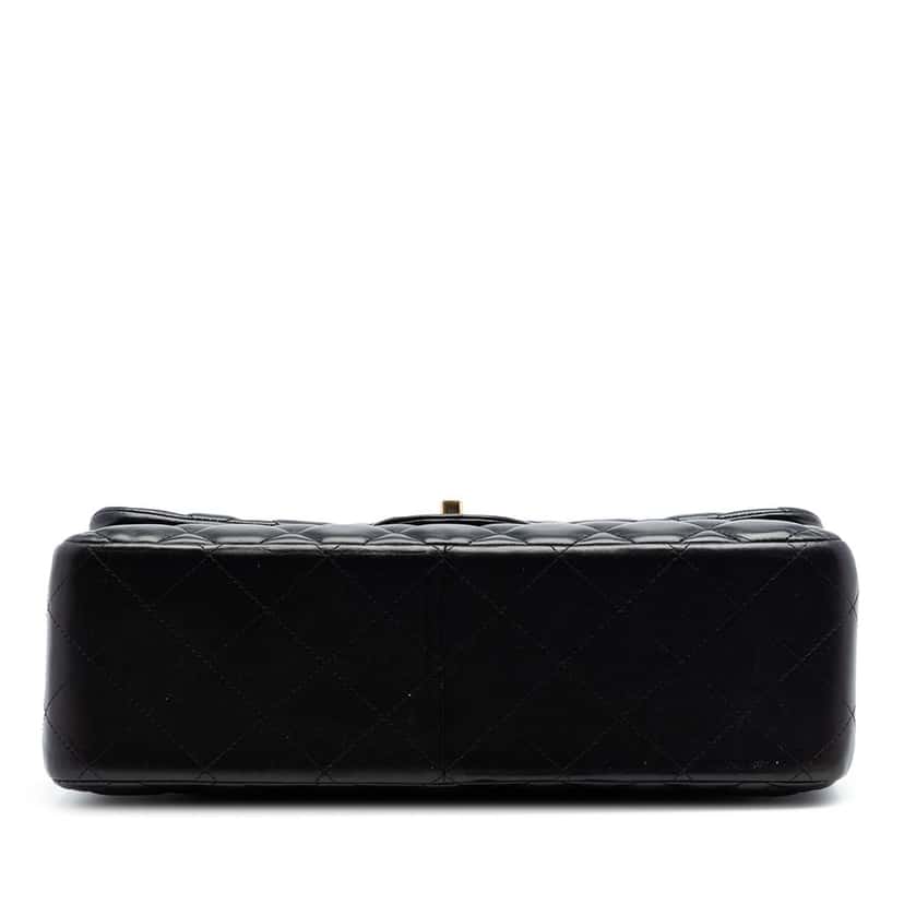 Chanel Jumbo Classic Lambskin Double Flap Black Leather Very good condition - Inside View