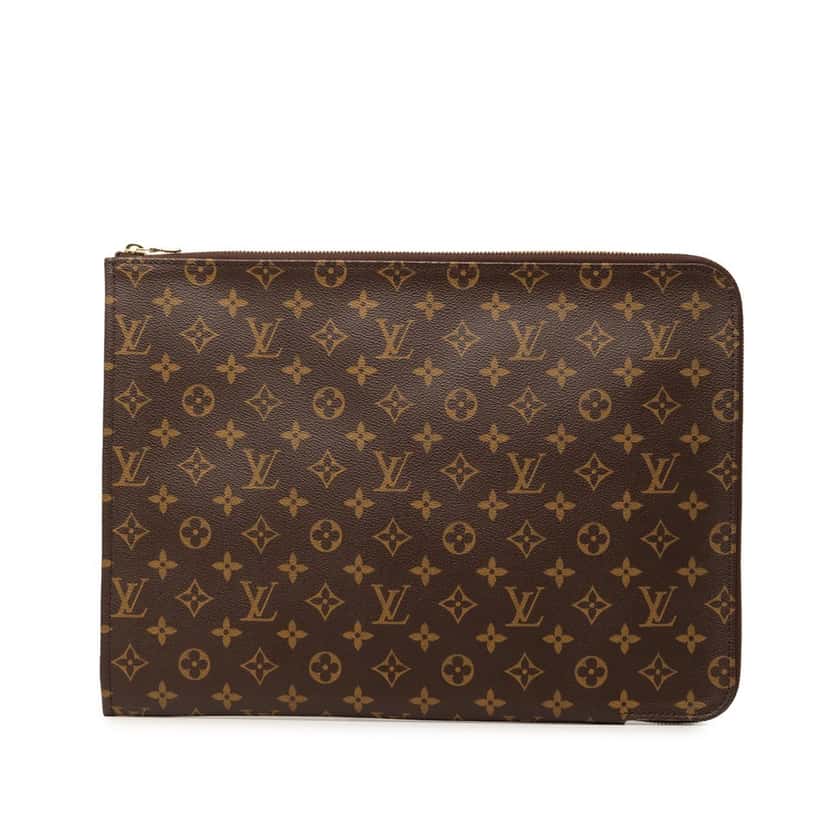 Louis Vuitton Monogram Poche Documents Portfolio Brown Very good condition - Front View