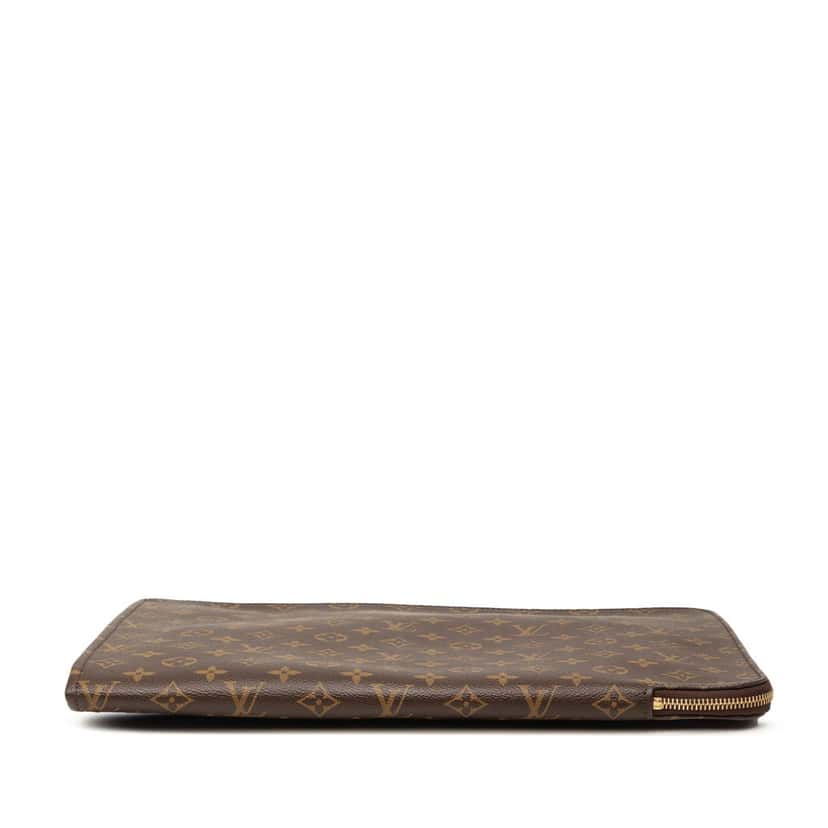 Louis Vuitton Monogram Poche Documents Portfolio Brown Very good condition - Inside View