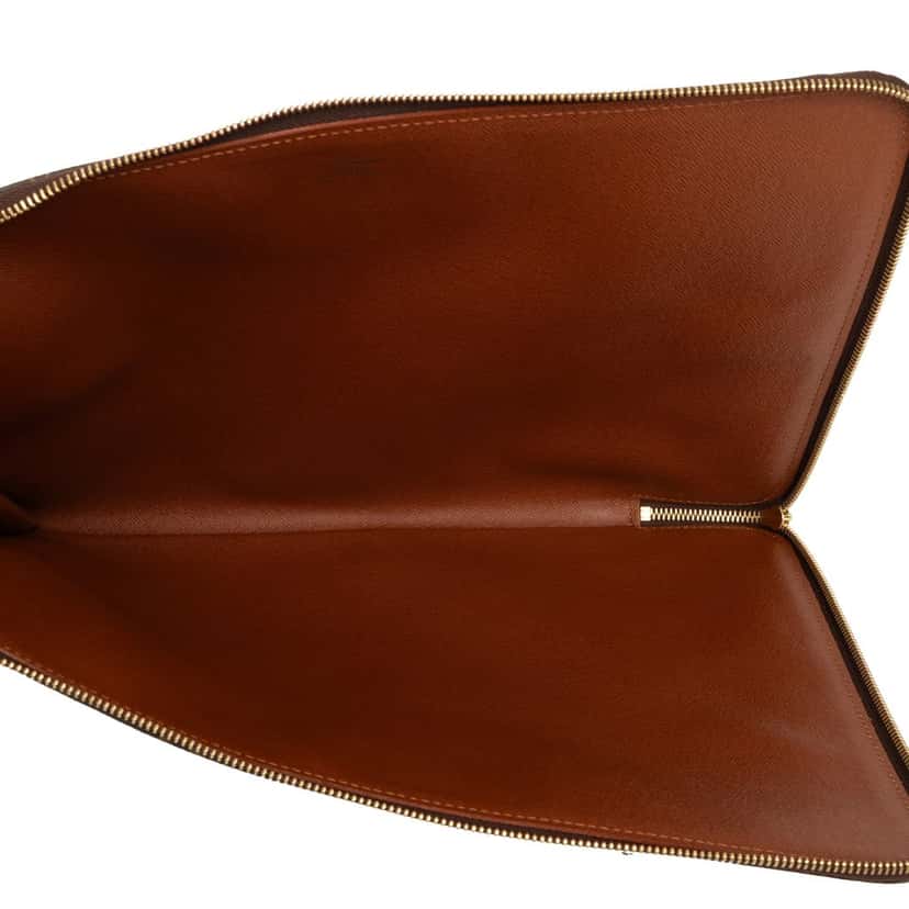 Louis Vuitton Monogram Poche Documents Portfolio Brown Very good condition - Model View