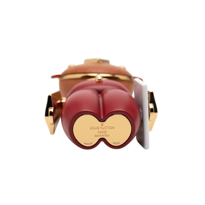 Louis Vuitton Wood Gaston Bag Charm Red Very good condition - Model View