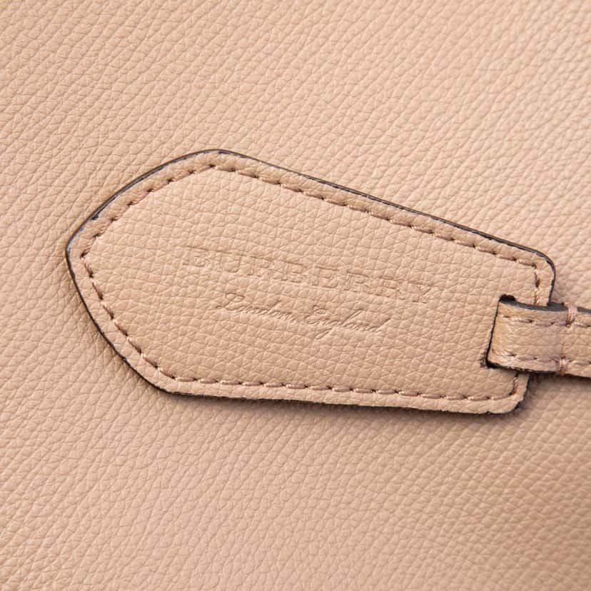 Burberry Leather Lorne Bucket Bag Brown Leather Very good condition - Box View