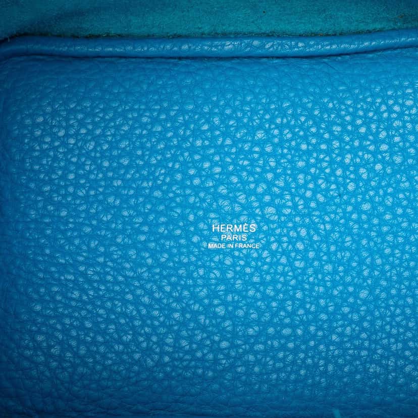 Hermès Clemence Picotin Lock 18 Blue Leather Very good condition - Model View