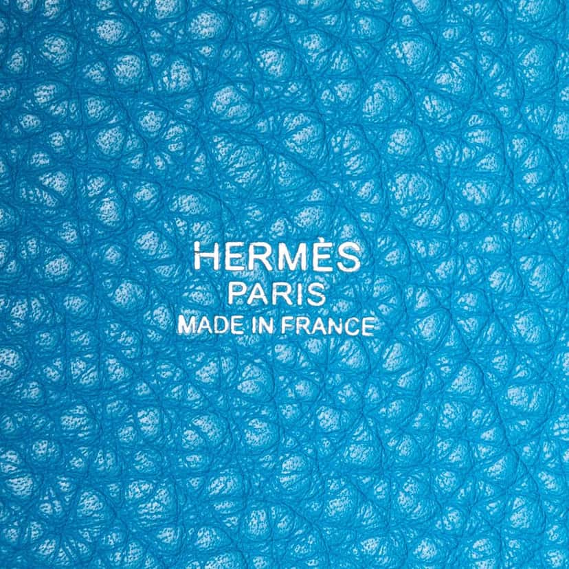 Hermès Clemence Picotin Lock 18 Blue Leather Very good condition - Box View