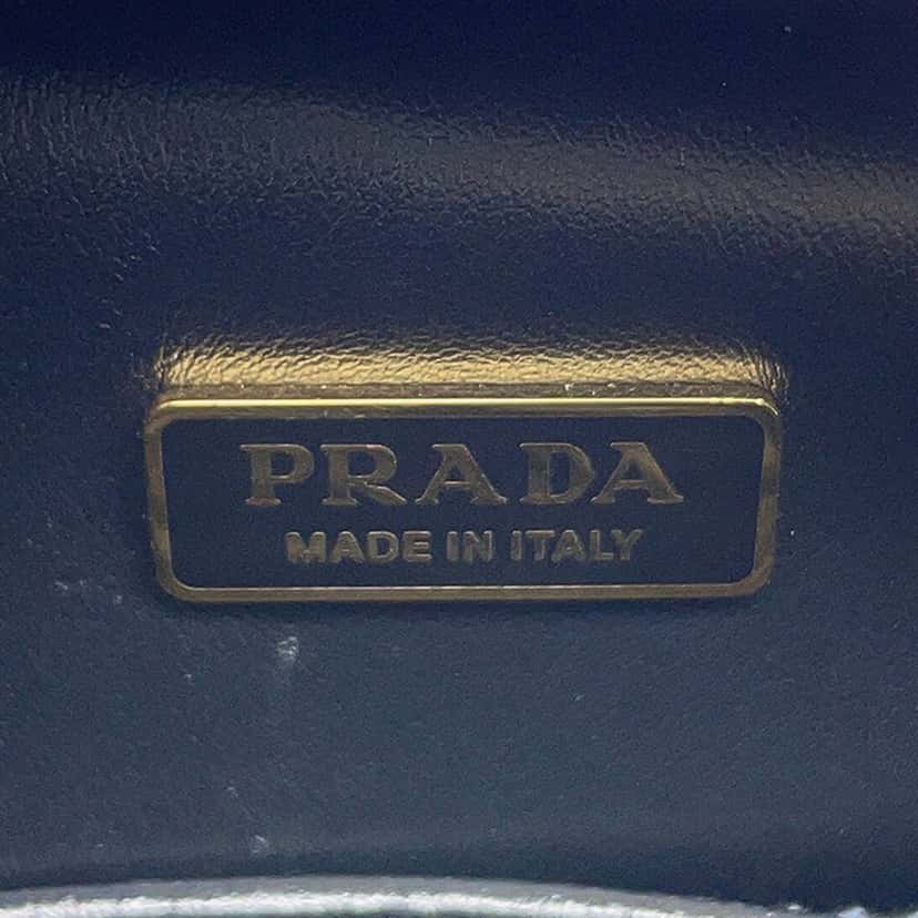 Prada Saffiano Lux Odette Satchel Blue Leather Very good condition - Box View