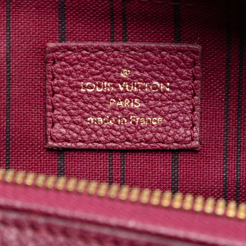Louis Vuitton Monogram Empreinte Speedy Bandouliere 25 Red Leather Very good condition - Box View