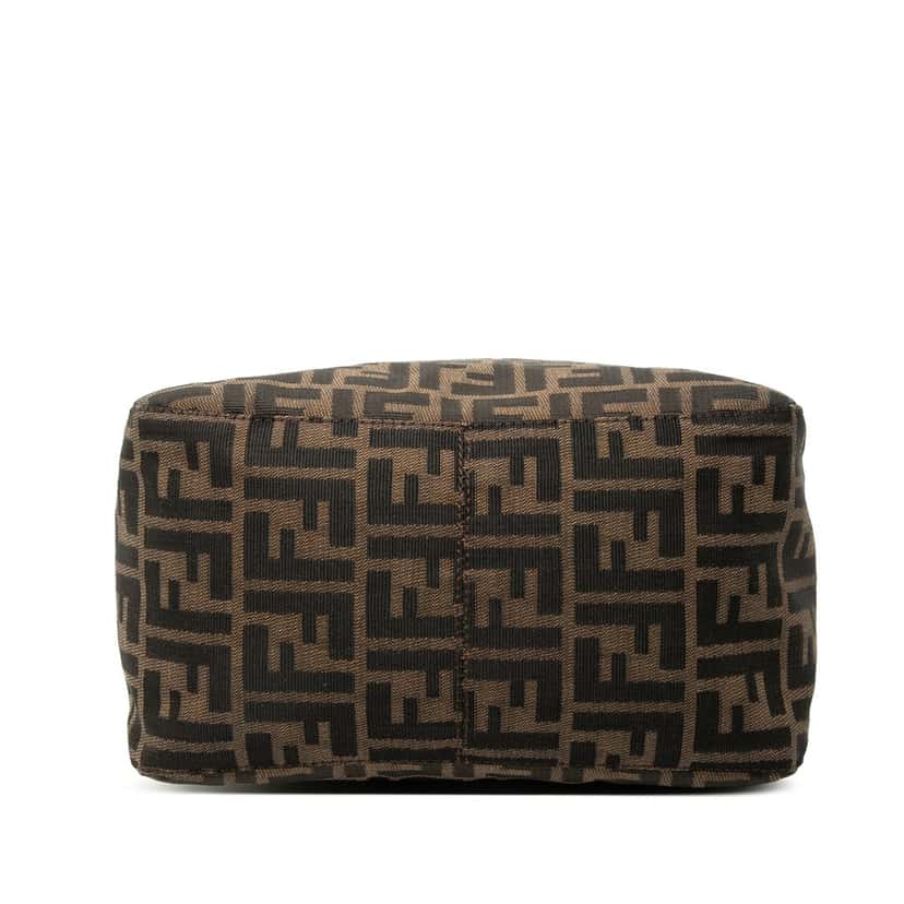 Fendi Zucca Canvas Double Flap Shoulder Bag Brown Very good condition - Inside View