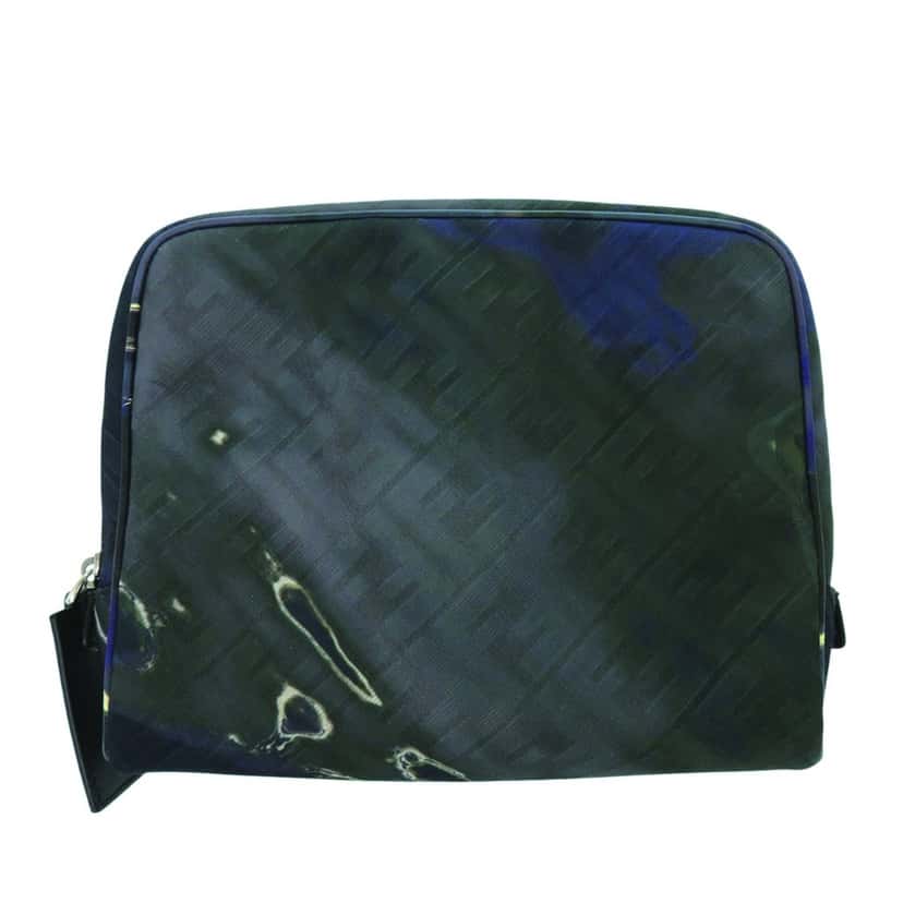 Fendi Zucca Gradient Canvas FF 1974 Toiletry Case Blue Very good condition - Front View