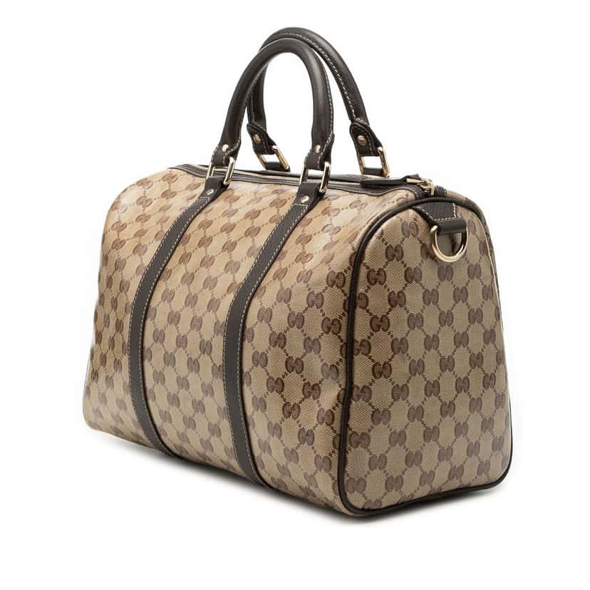 Gucci Medium GG Crystal Joy Boston Bag Beige Very good condition - Back View