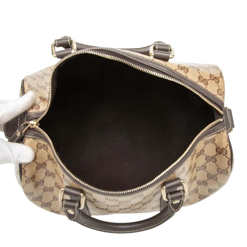 Gucci Medium GG Crystal Joy Boston Bag Beige Very good condition - Model View