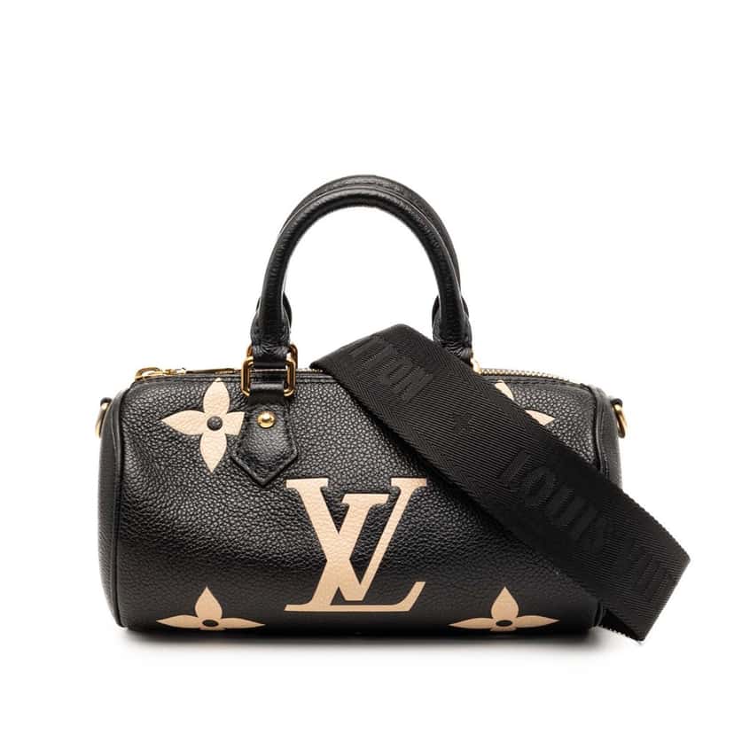 Louis Vuitton Bicolor Monogram Empreinte Giant Papillon BB Black Leather Very good condition - Front View