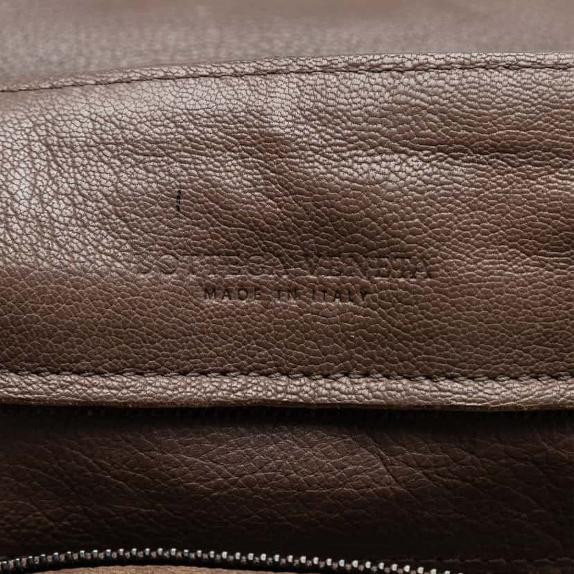 Bottega Veneta Intrecciato Trimmed Nappa Business Bag Brown Leather Very good condition - Box View