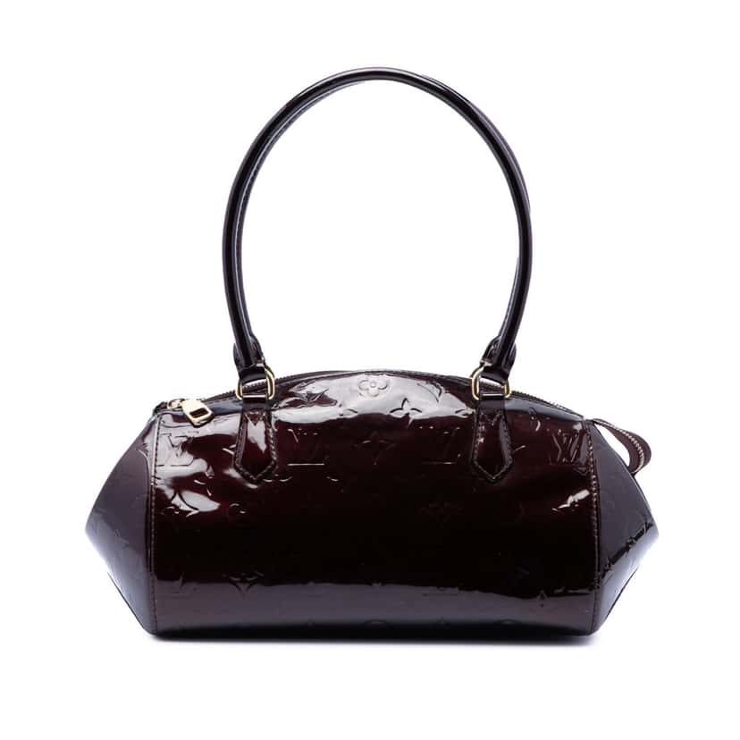 Louis Vuitton Monogram Vernis Sherwood PM Purple Leather Very good condition - Front View