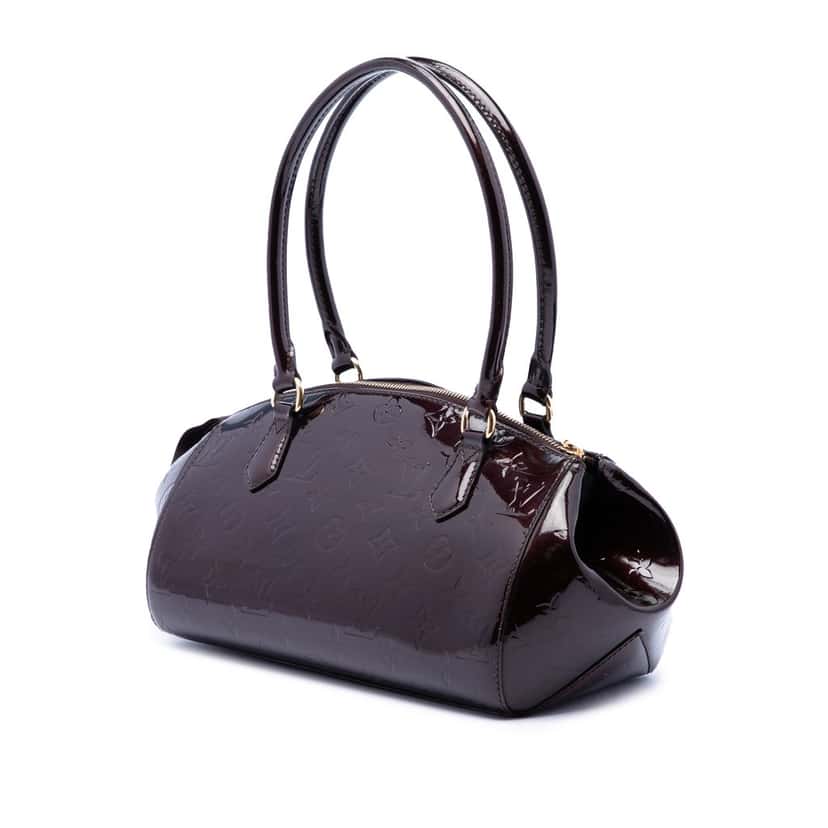 Louis Vuitton Monogram Vernis Sherwood PM Purple Leather Very good condition - Back View