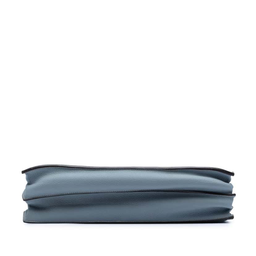 Hermès Togo Sac a Depeches 38 Blue Leather Very good condition - Inside View