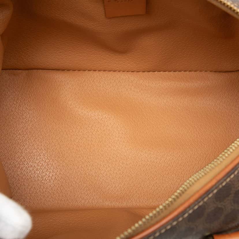 Celine Macadam Coated Canvas Handbag Brown Very good condition - Model View