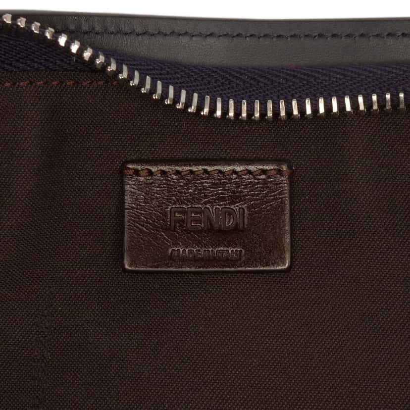 Fendi Medium Zucca Canvas Flat Pouch Other Very good condition - Box View